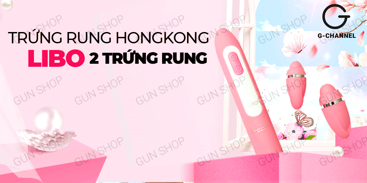 Trứng rung đôi sạc điện Libo siêu mạnh đa chế độ kích thích