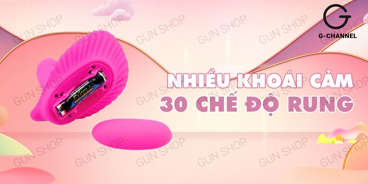 Trứng rung từ xa Pretty Love Clamshell đa chế độ rung pin cao cấp