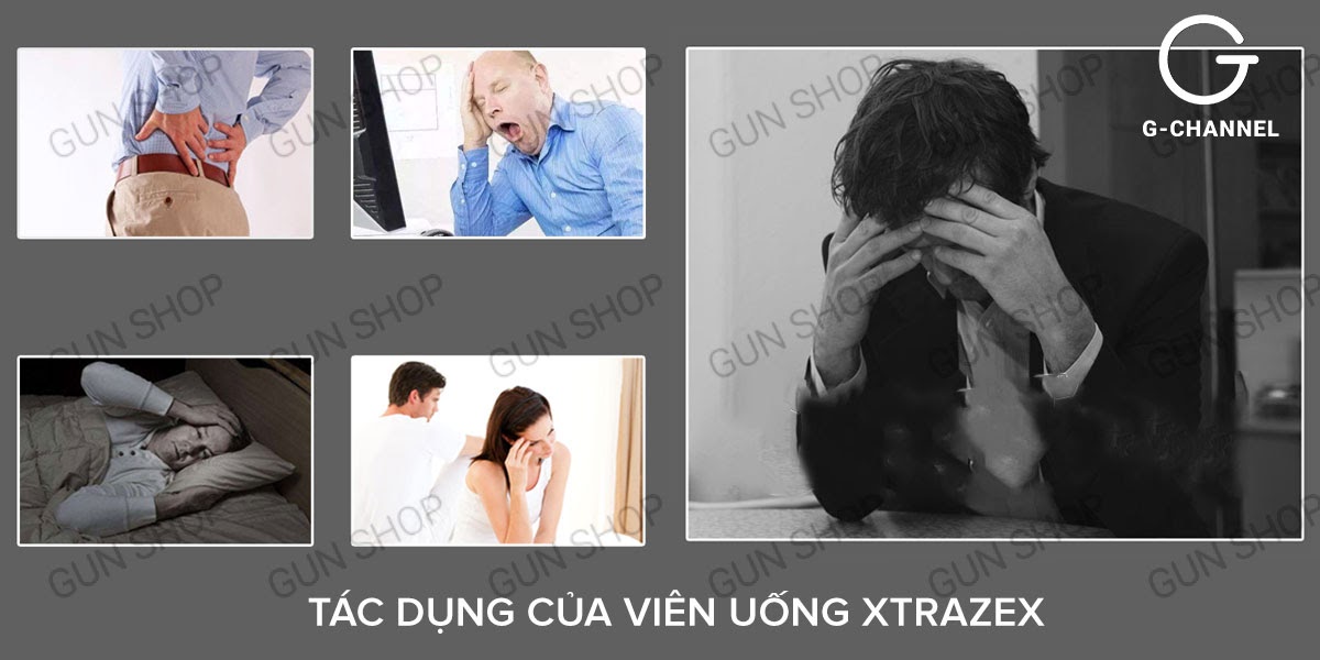 Viên sủi Xtrazex tăng cường sinh lý mạnh mẽ hộp 10 viên hiệu quả