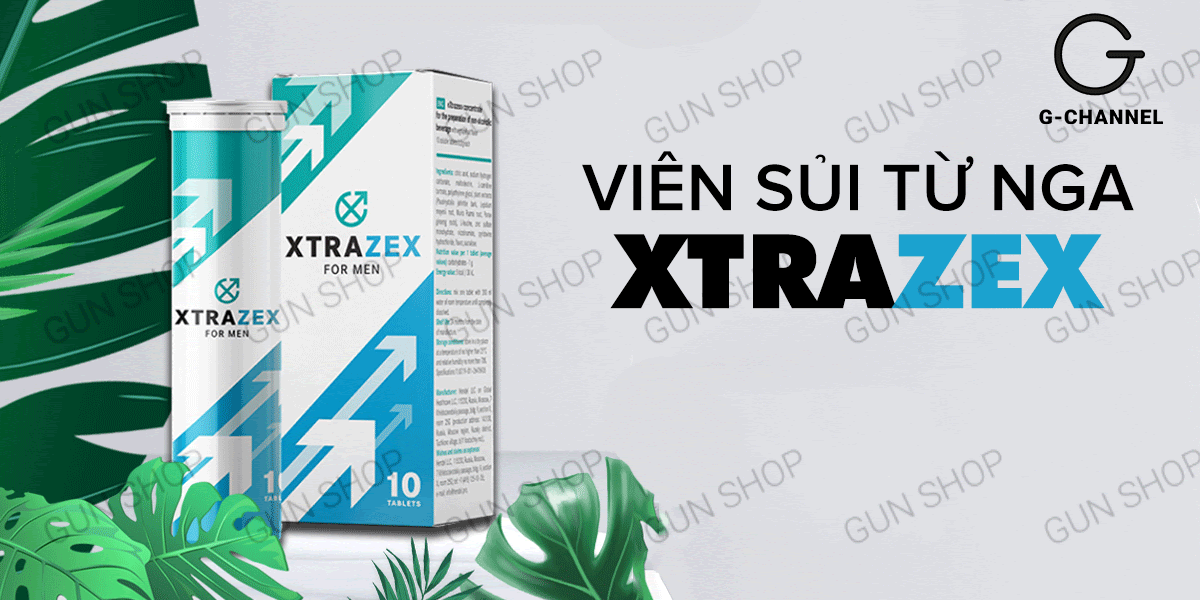 Viên sủi Xtrazex tăng cường sinh lý mạnh mẽ hộp 10 viên hiệu quả