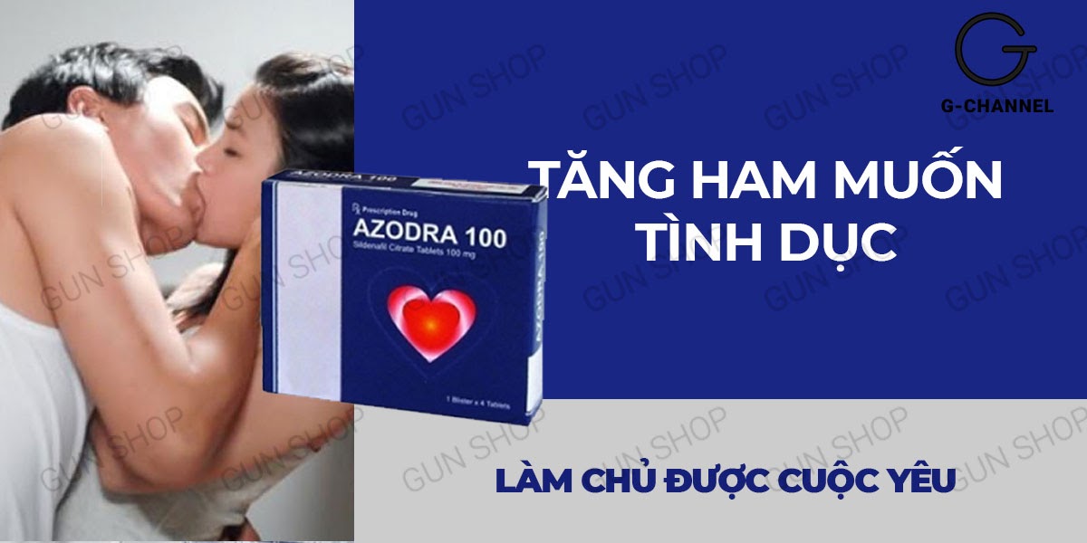 Nơi bán Azodra 50mg viên uống hỗ trợ cương dương kéo dài thời gian tăng cường sinh lý - Hộp 4 viên giá tốt