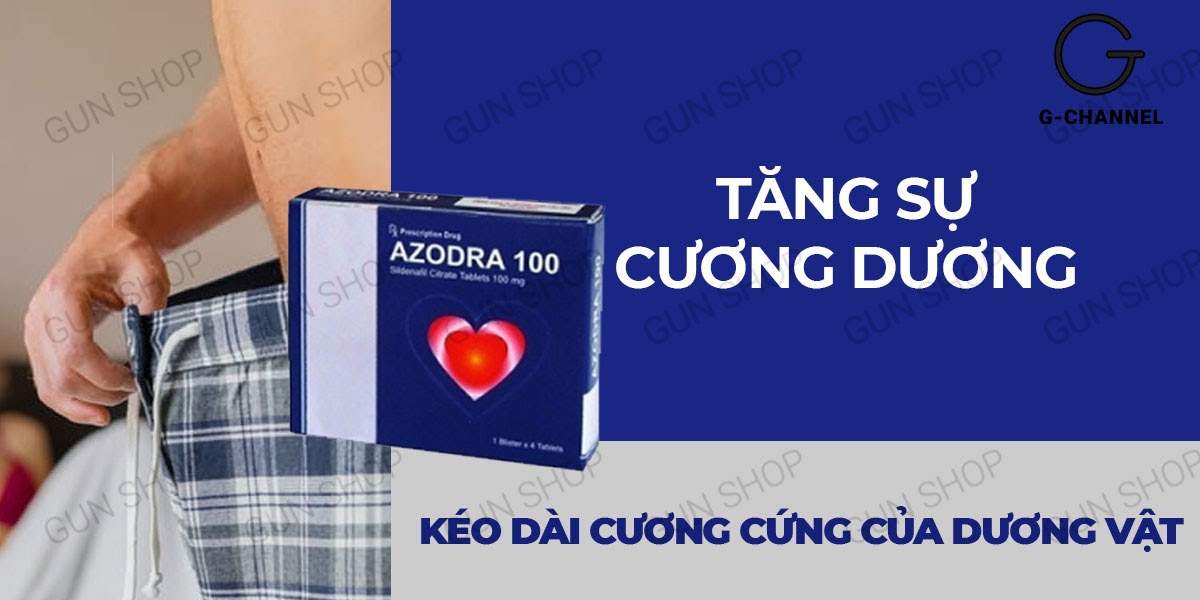 Nơi bán Azodra 50mg viên uống hỗ trợ cương dương kéo dài thời gian tăng cường sinh lý - Hộp 4 viên giá tốt