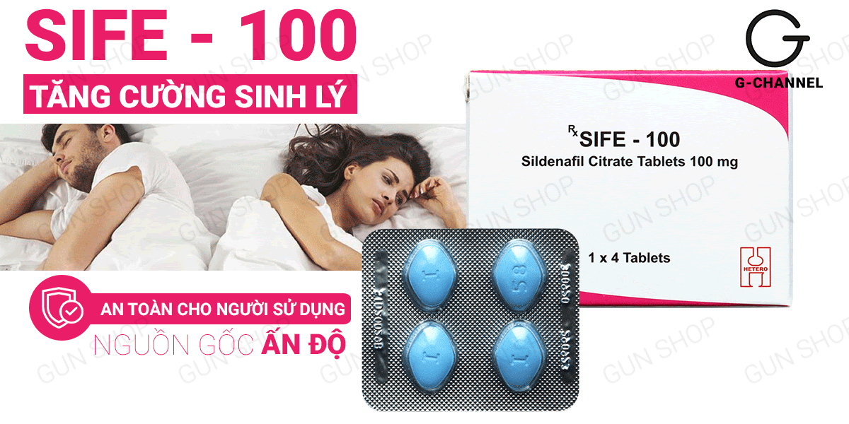 Shop bán Viên uống hỗ trợ cương dương tăng cường sinh lý Sife 100 - Hộp 4 tốt nhất