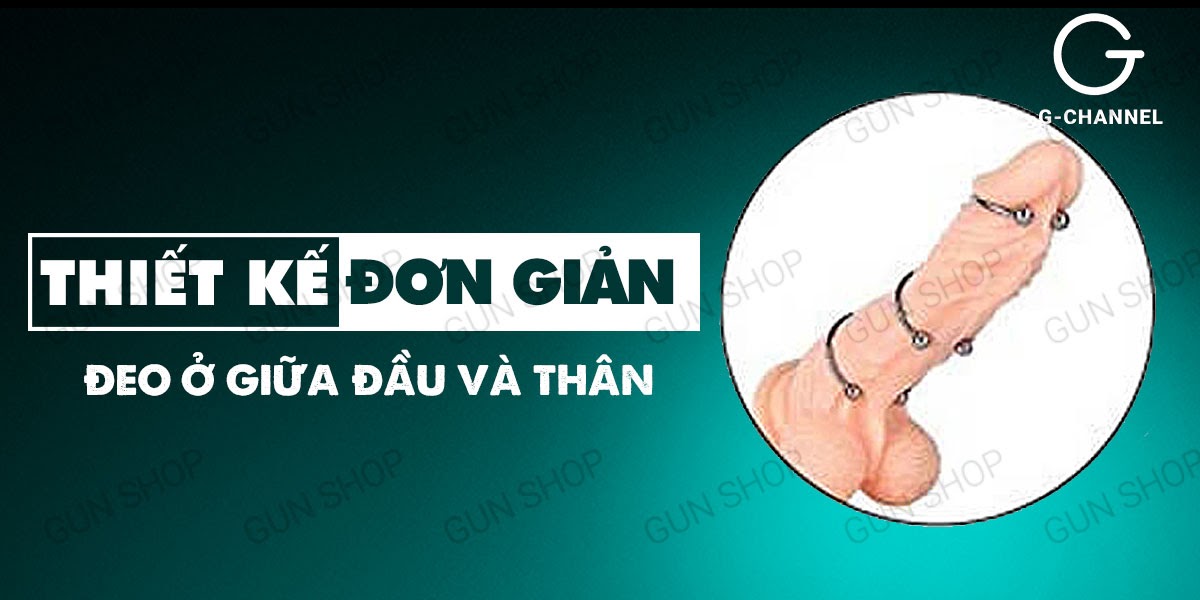 Giá sỉ Vòng khoen bi Inox đeo dương vật giúp tăng khoái cảm và chống xuất tinh sớm giá tốt