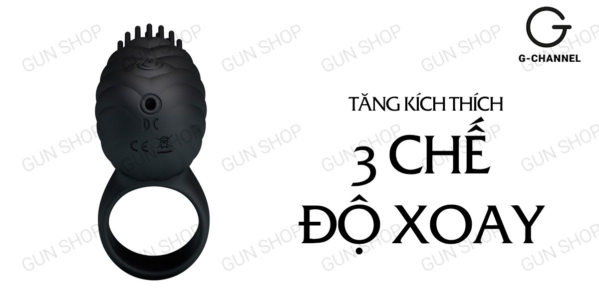 Vòng rung Pretty Love Hedda 3 chế độ xoay sạc điện chống nước kích thích