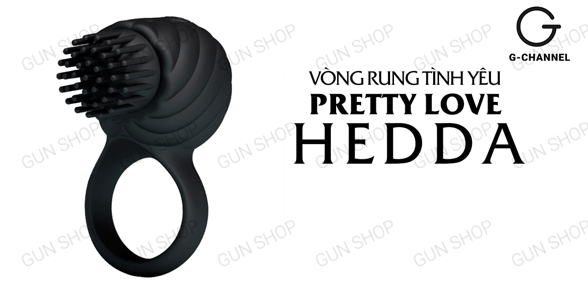 Vòng rung Pretty Love Hedda 3 chế độ xoay sạc điện chống nước kích thích