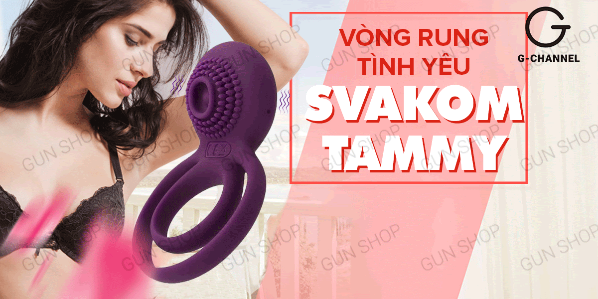 Vòng rung Svakom Tammy sạc điện rung mạnh tăng khoái cảm