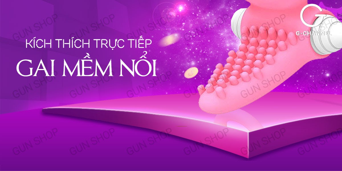 Vòng rung gai lớn Aichao tăng khoái cảm mạnh mẽ sạc pin tiện lợi
