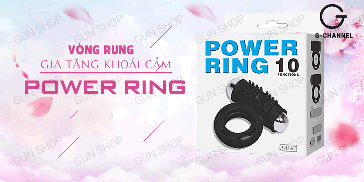 Vòng rung Baile Power Ring 10 chế độ, kích thích cực đỉnh