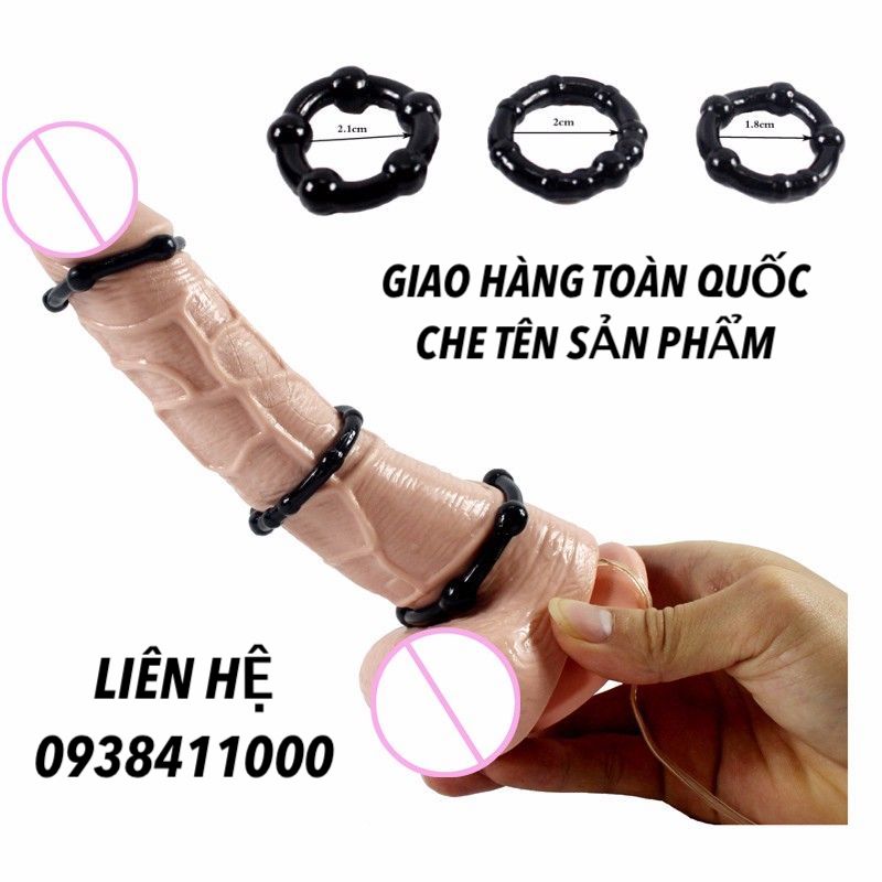 Cung cấp Bộ 3 vòng Titan tình yêu đeo dương vật chống xuất tinh sớm chất liệu silicon y tế giá tốt