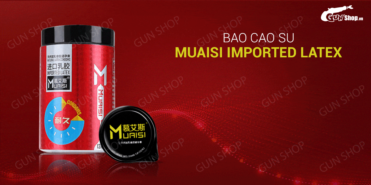  Mua Bao cao su Muaisi Imported Latex Red - Kéo dài thời gian - Hộp 12 cái mới nhất