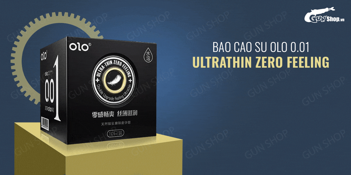  Đánh giá Bao cao su OLO 0.01 Ultrathin Zero Feeling - Siêu mỏng gai hương vani - Hộp 10 cái mới nhất