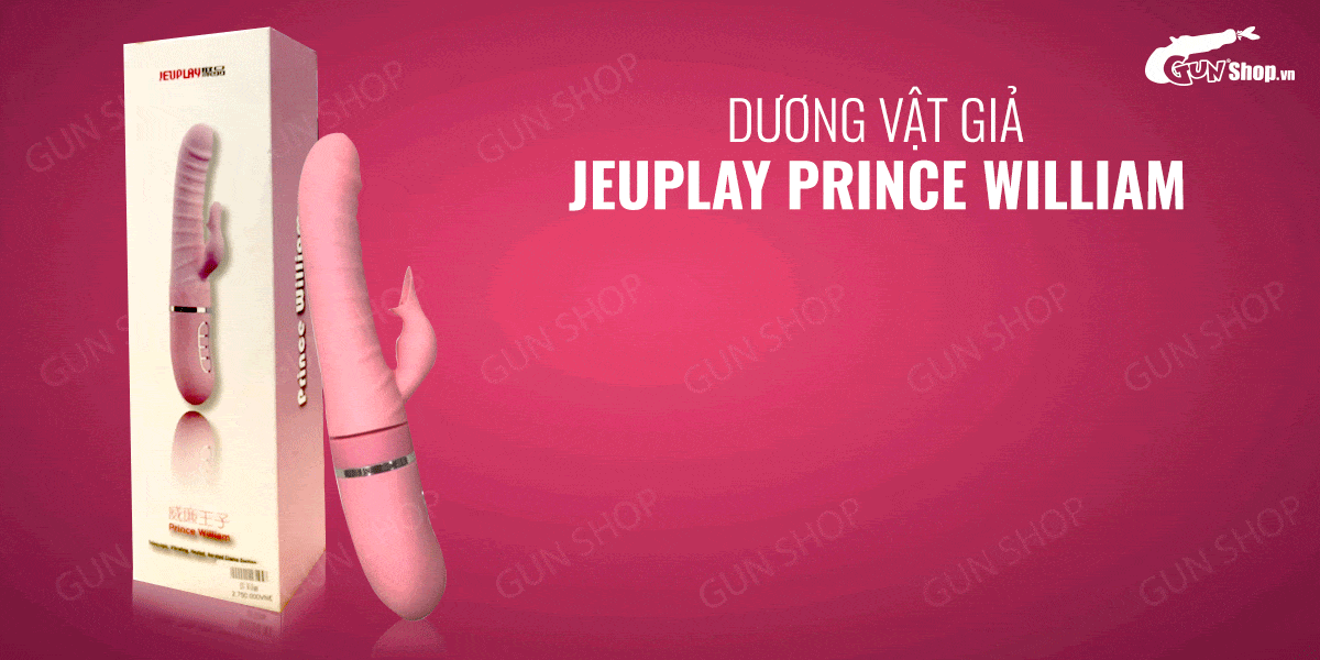  Shop bán Dương vật giả rung thụt tự động có lưỡi giả dùng sạc - Jeuplay Prince William hàng xách tay