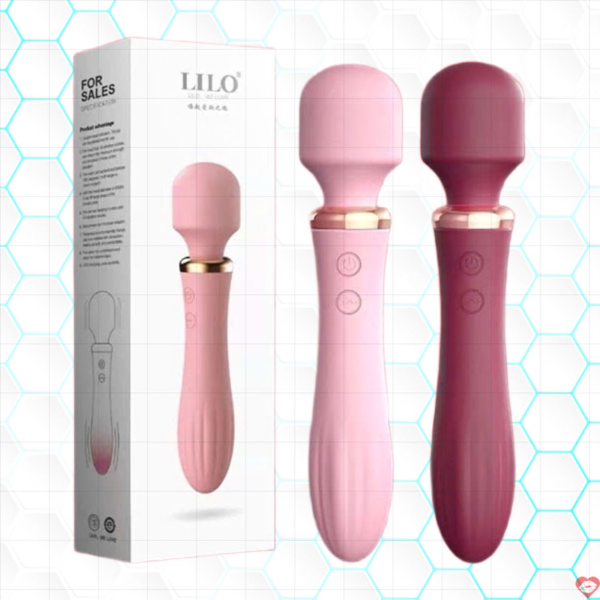 Chày rung Lilo 2 đầu kích thích điểm G, tăng khoái cảm, bền đẹp 