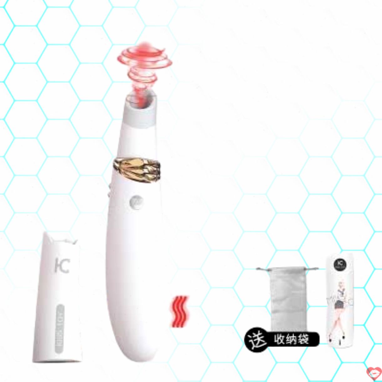 Máy rung hút vú Kisstoy Miss CC kiểu Mỹ kích thích cực đã 