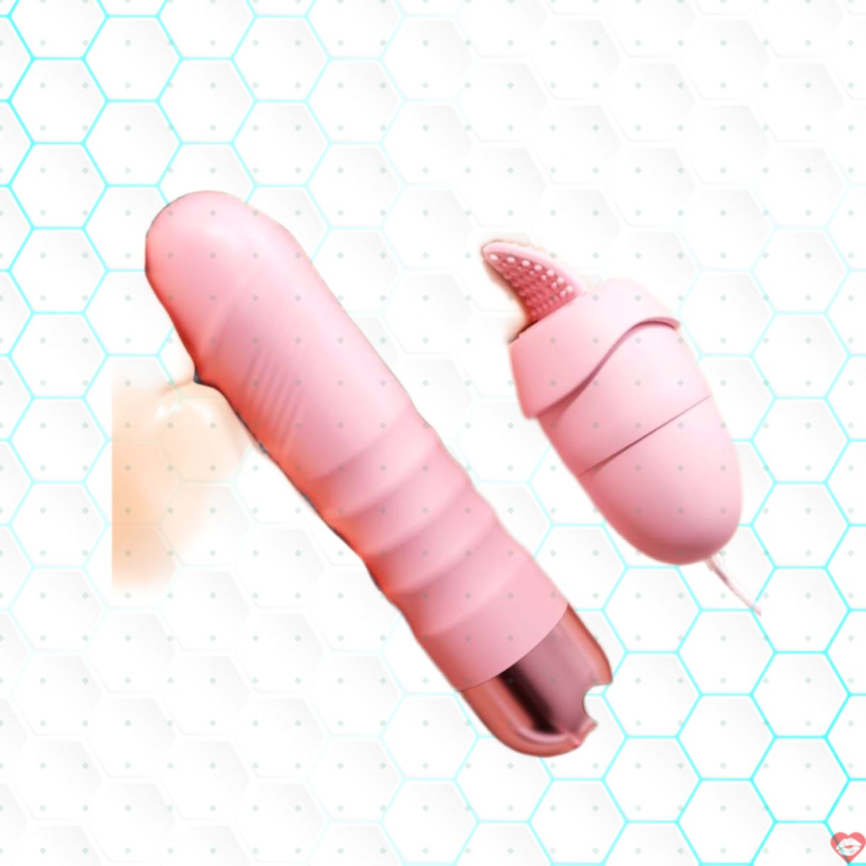 Trứng rung Mizzzee PINK LAZZY 2 lưỡi liếm kích thích sướng 