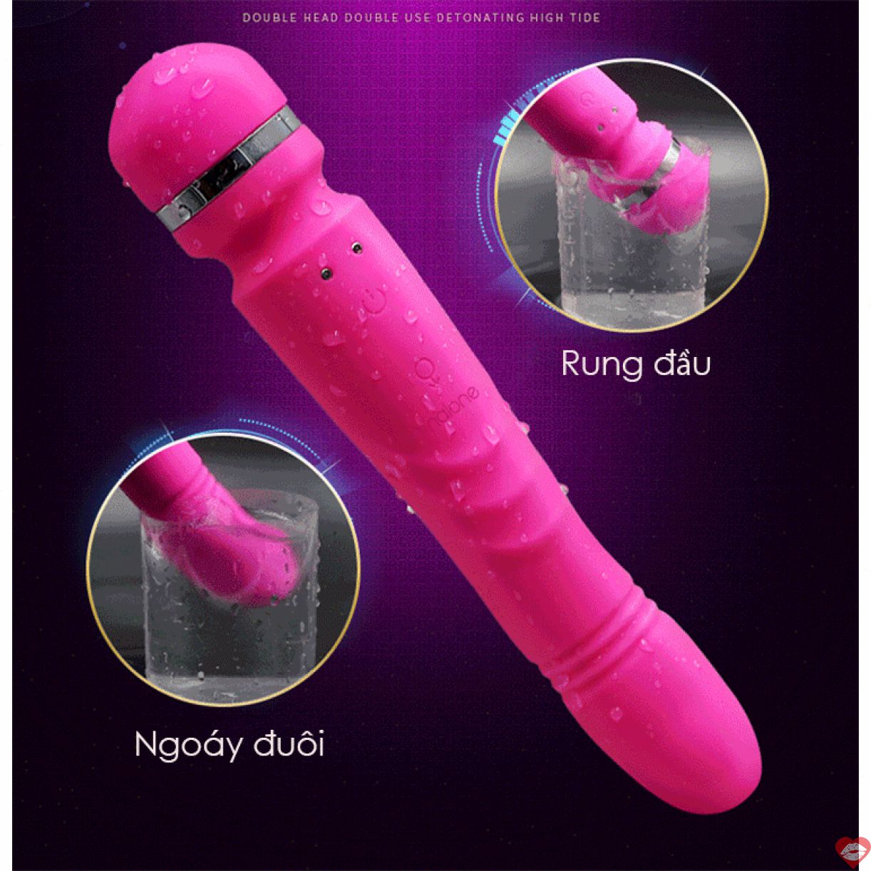 Chày Rung Kích Thích Điểm G Siêu Mạnh Sưởi Ấm Yoni Nalone 