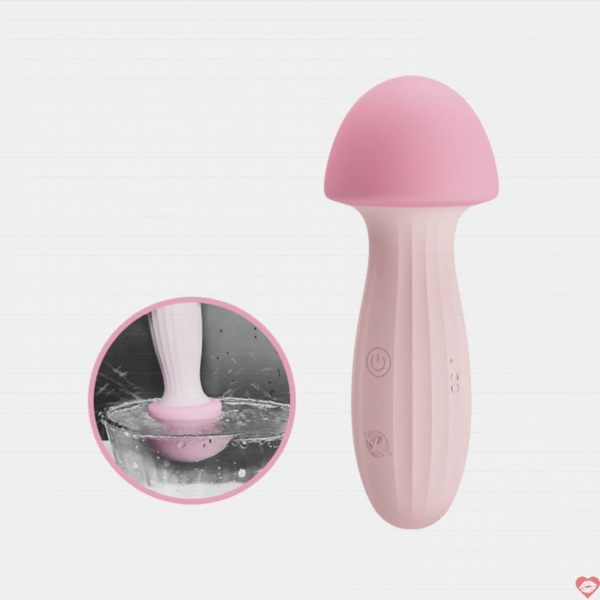 Chày Rung Silicon Hình Nấm Mềm Mịn Prettylove Siêu Hot 
