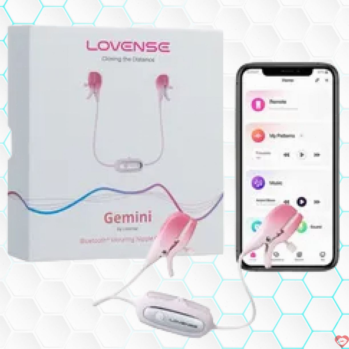 Máy Rung Kẹp Ti Lovense Gemini Đỉnh Cao Kích Thích Cực Mạnh 