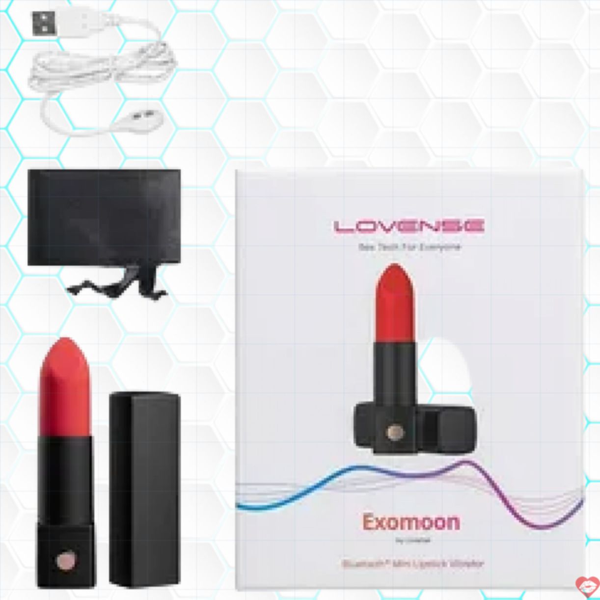 Son môi rung Exomoon Lovense chính hãng, quyến rũ, siêu bền 