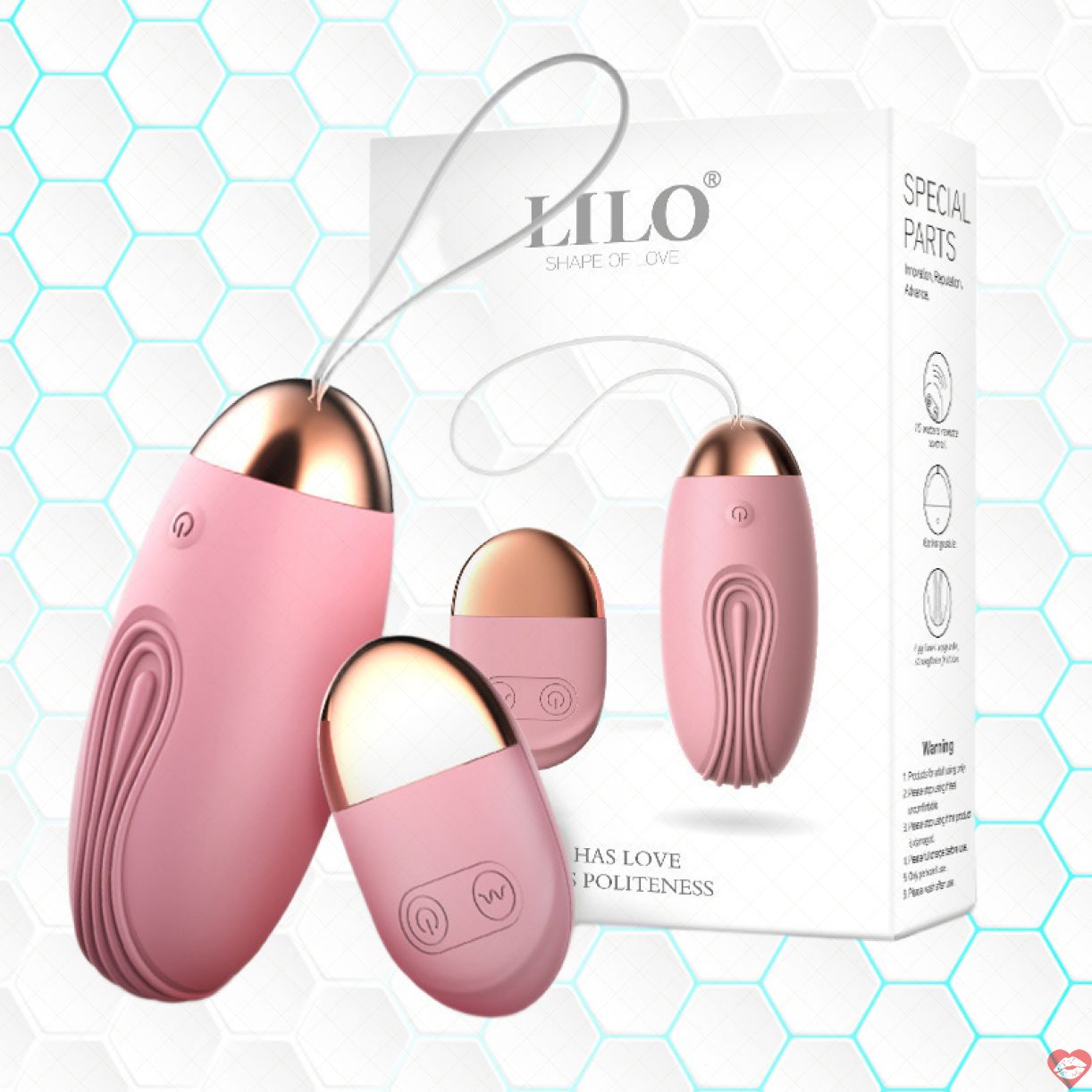 Trứng Rung Lilo Sạc USB Điều Khiển Từ Xa Kích Thích Phê 