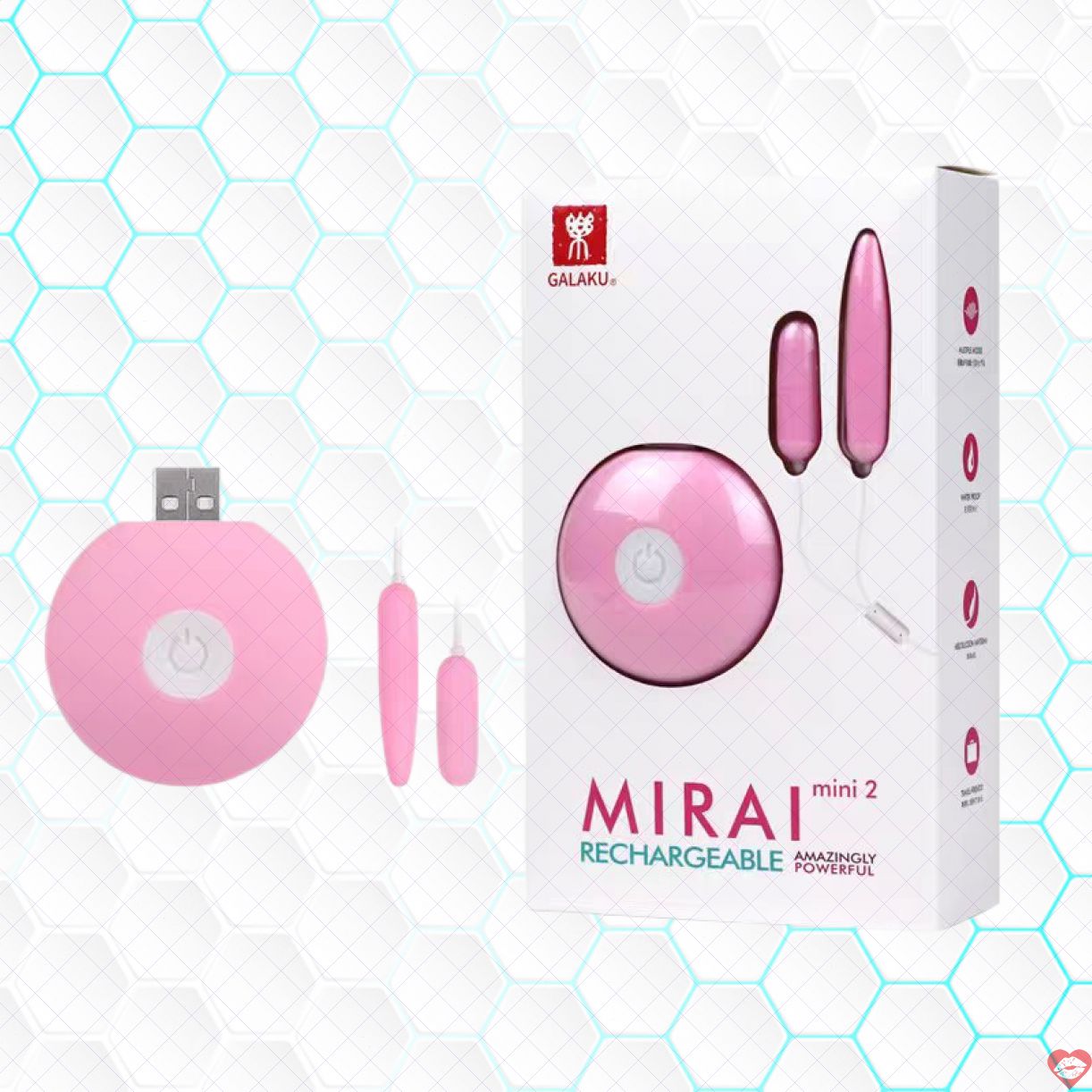 Trứng Rung Galaku Mirai Mini 2 Siêu Mạnh Kích Thích Mạnh Mẽ 
