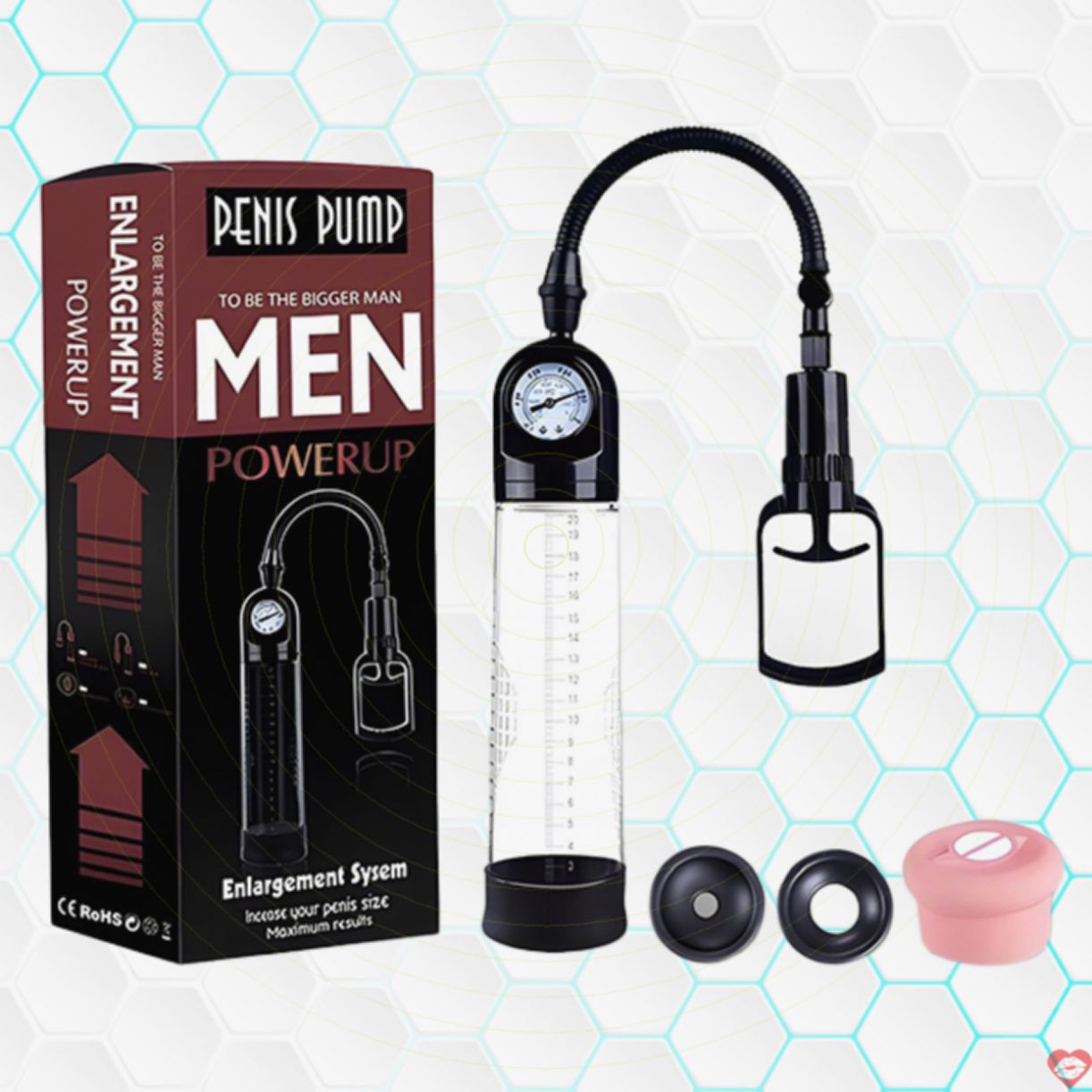 Máy Tập Dương Vật Powerup Đồng Hồ Áp Suất - Tăng Kích Thước 