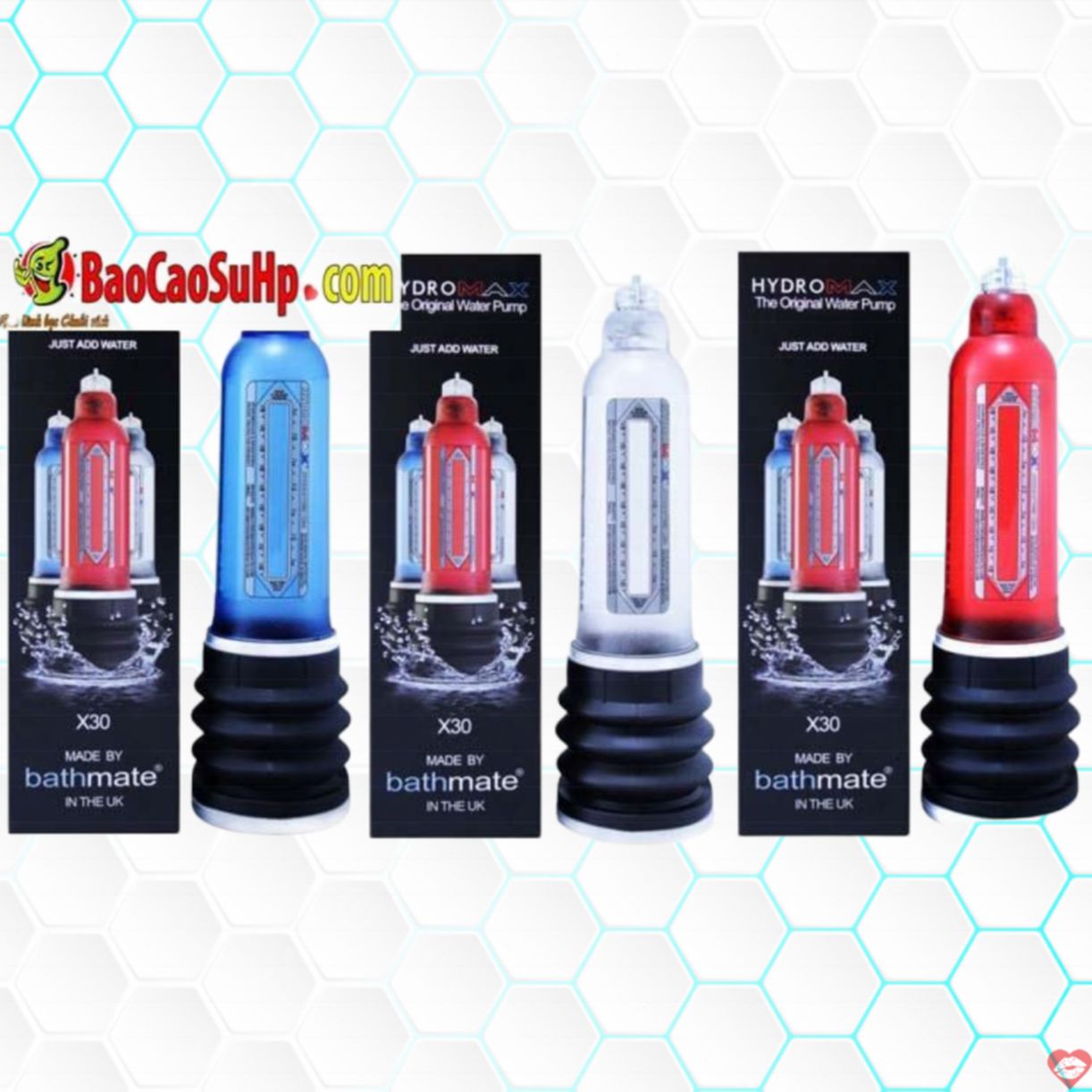 Máy tập dương vật Bathmate Hydromax X30 Anh Quốc uy tín chất lượng 
