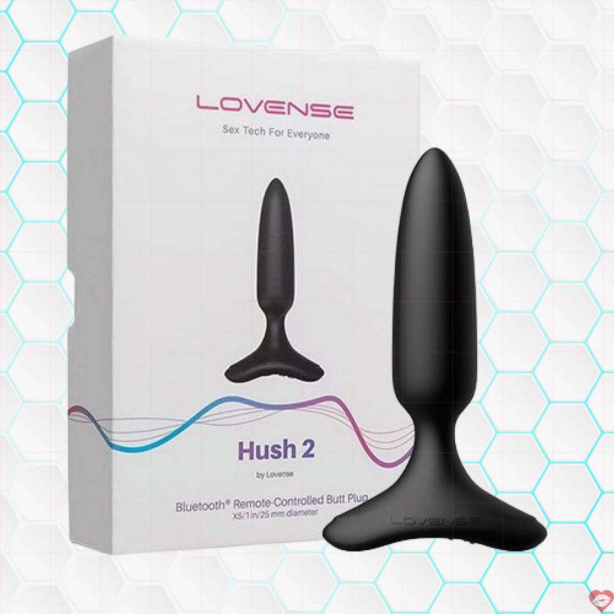 Phích cắm rung Lovense Hush 2 điều khiển app, kích thích mạnh 