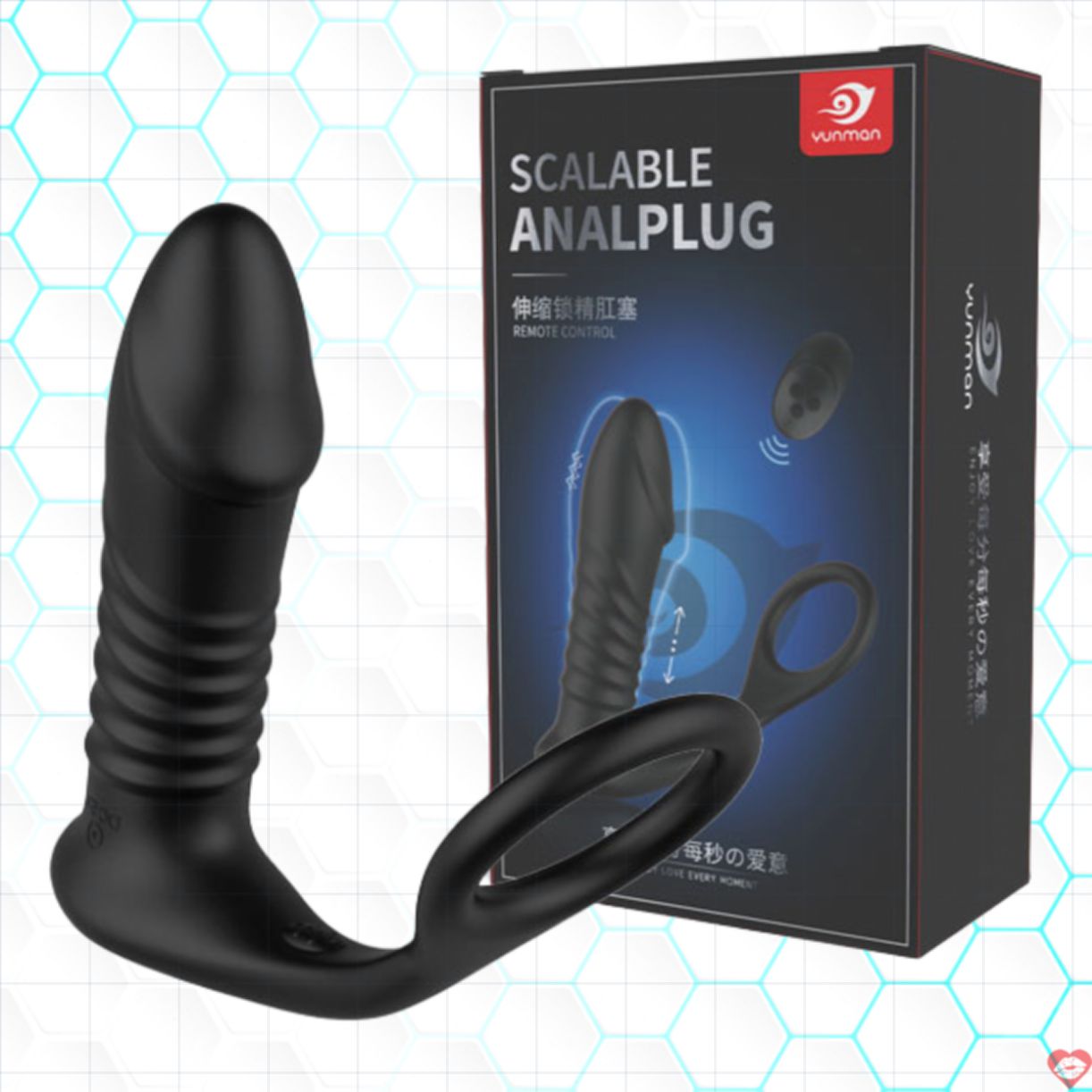 Máy rung hậu môn YUNMAN điều khiển từ xa kích thích cực đỉnh 