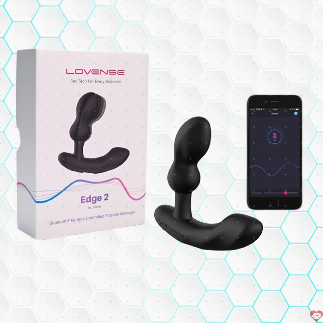 Lovense Edge 2 cao cấp điều khiển điện thoại, massage hậu môn tiện ích 