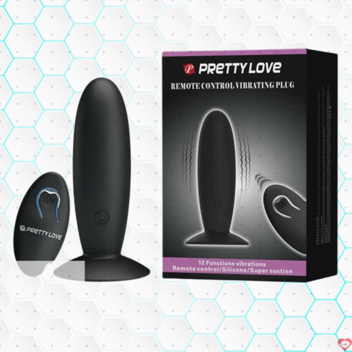 Đồ chơi hậu môn gắn tường Pretty Love - Điều khiển từ xa siêu phê 