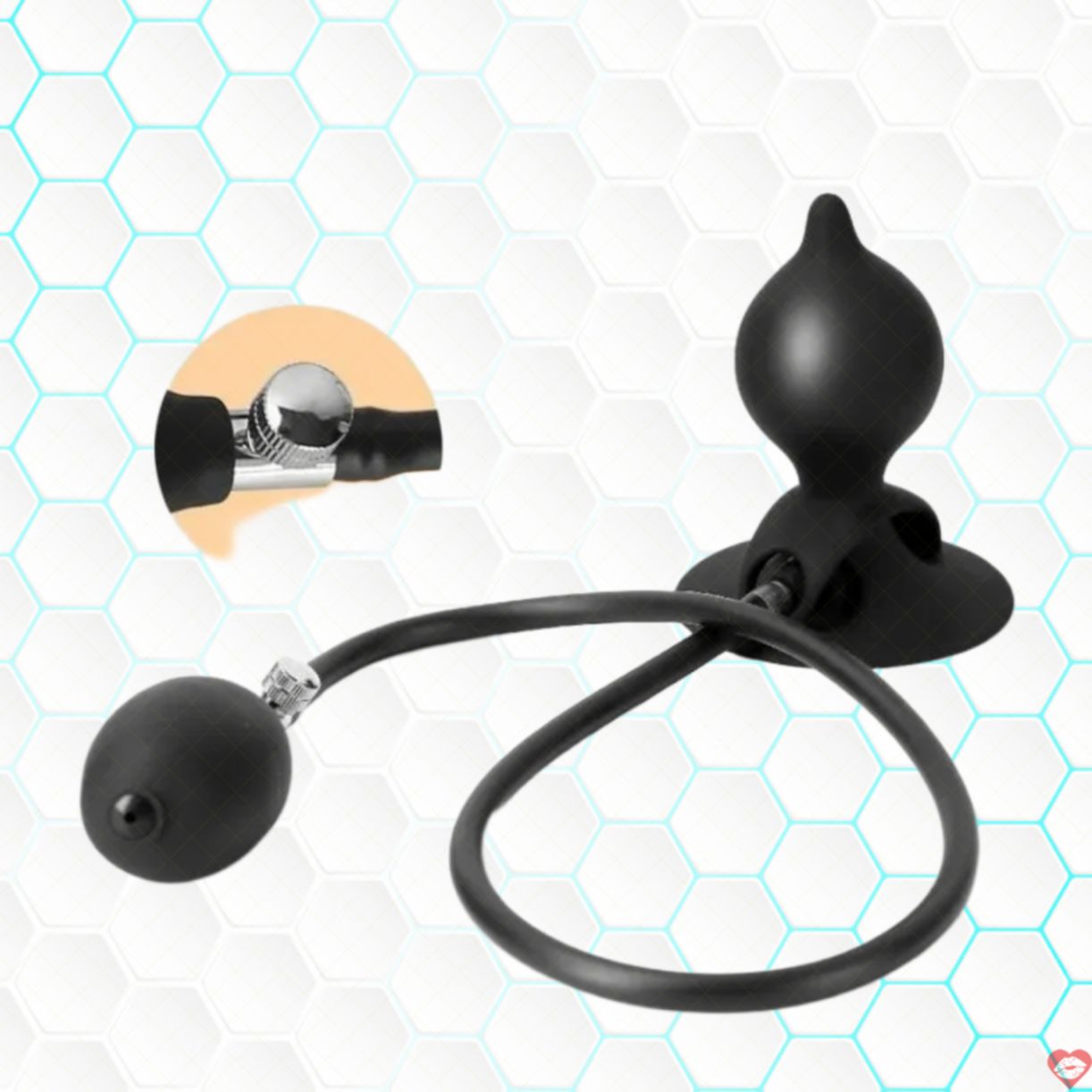 Plug bơm hơi hậu môn hít tường siêu kích thích an toàn 