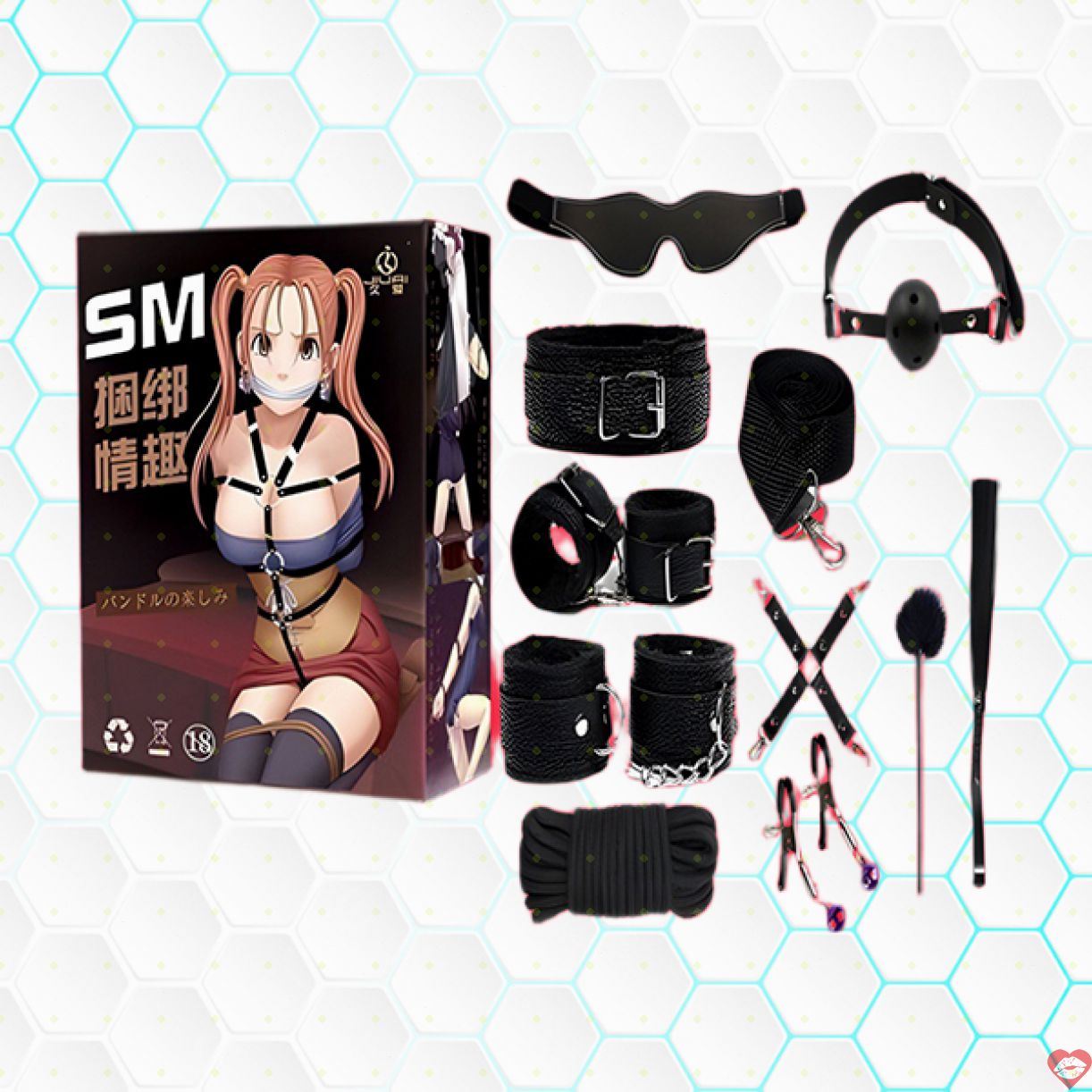 Bộ đồ chơi BDSM 10 món Jiuai cao cấp phụ kiện bạo dâm chất lượng 