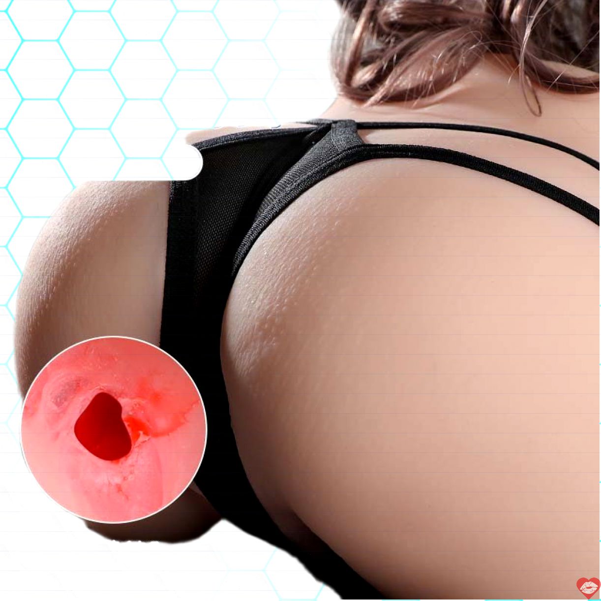 Mông giả Chinatsu nguyên khối 3kg siêu thực sần đỏ hồng 