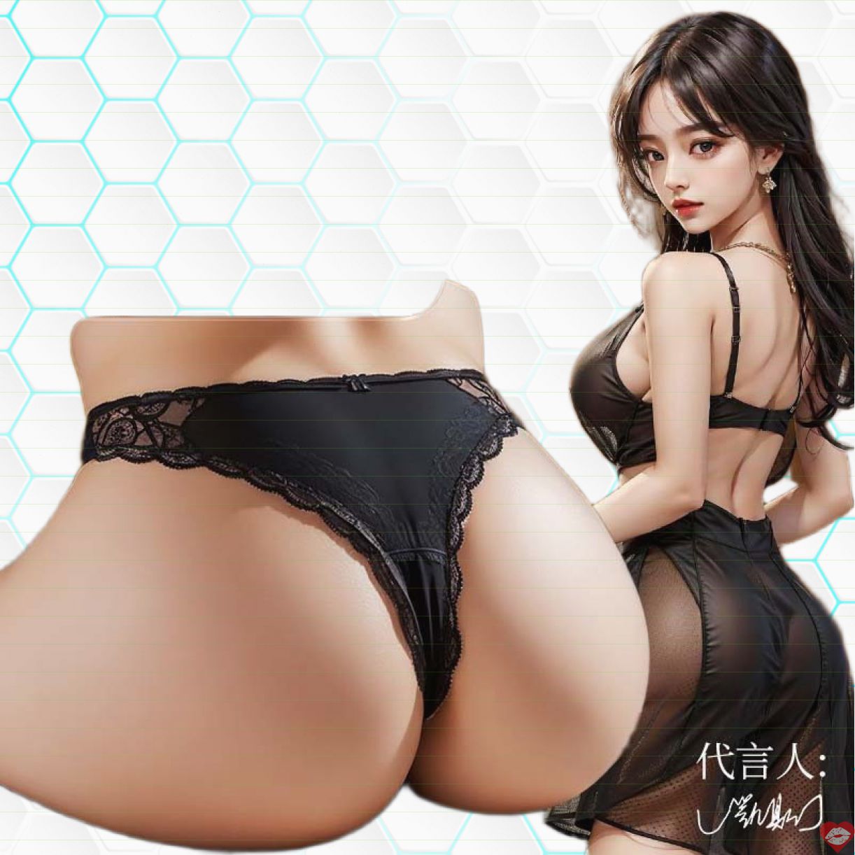 Mông giả nguyên khối Quier Teacher căng đẹp co bóp 5kg chất lượng 