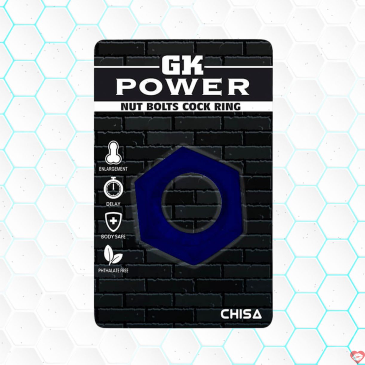 Vòng đeo tăng cường thời gian Chisa Nut Bolts Blue chất lượng 