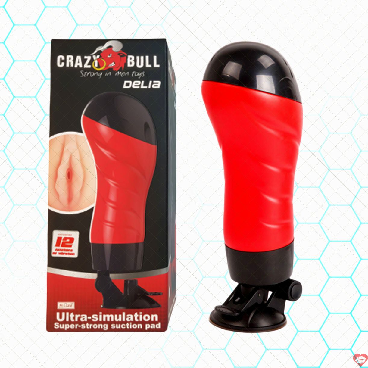 Âm đạo giả Baile Crazy Bull Red kích thích mạnh mẽ, đa năng 
