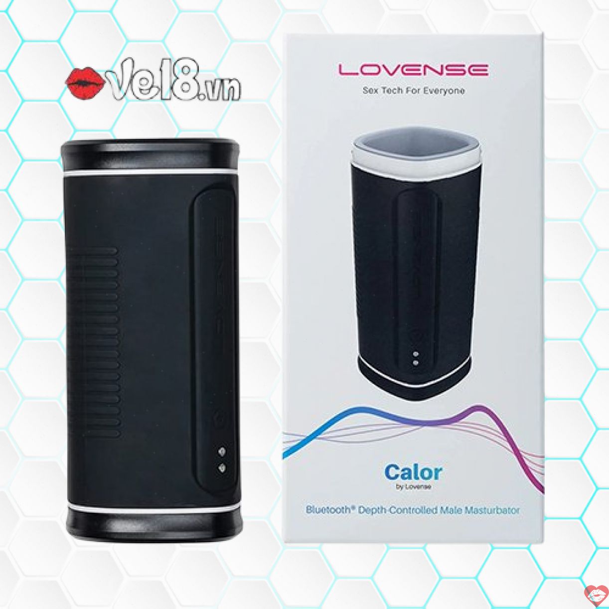 Lovense Calor máy tự động cho nam điều khiển app tiện lợi 