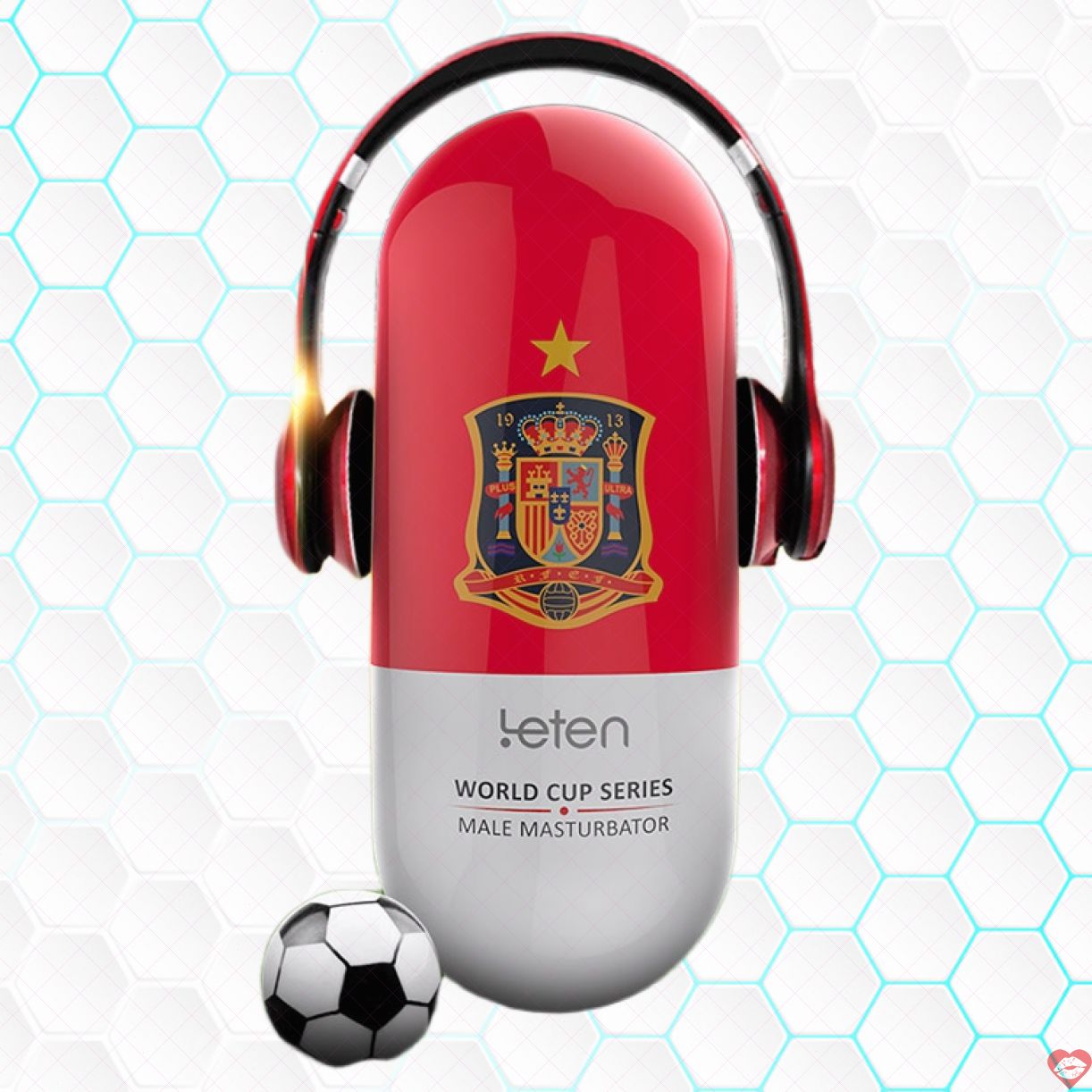 Cốc Thủ Dâm Leten Football Rung Mạnh Sạc Điện Chuẩn Chất 