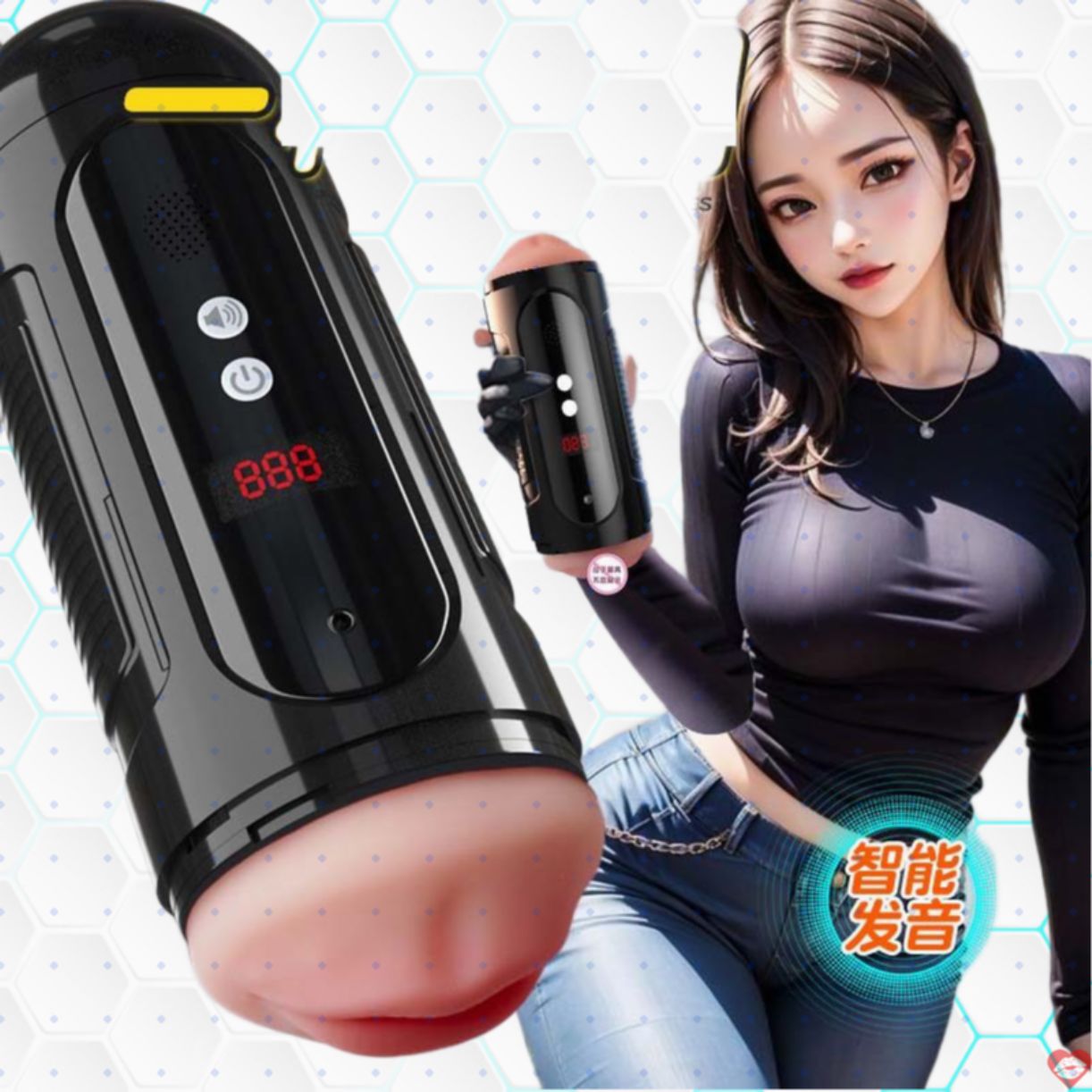 Cốc thủ dâm 2 đầu Jiuuy Black BONG rung 12 chế độ sướng cực 