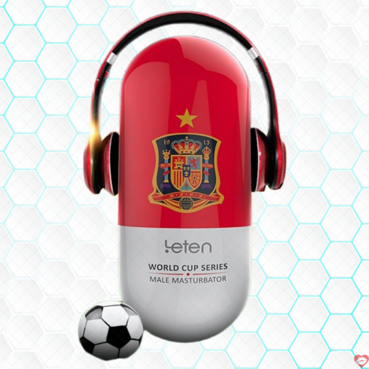 Cốc thủ dâm Leten Football rung mạnh sạc nhanh, kích thích đỉnh cao 