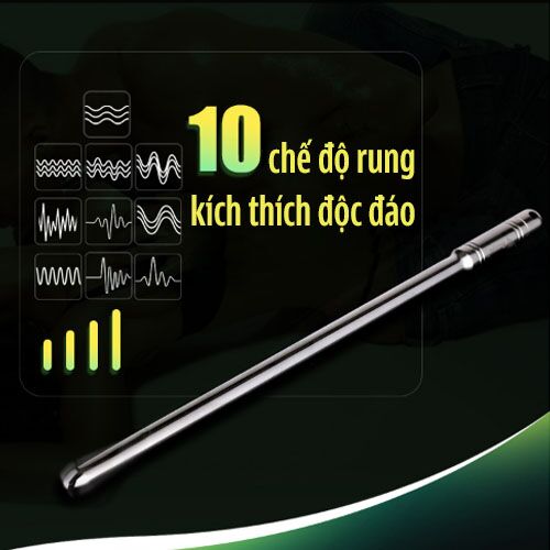 Thanh rung kích thích niệu đạo điều khiển 10 chế độ