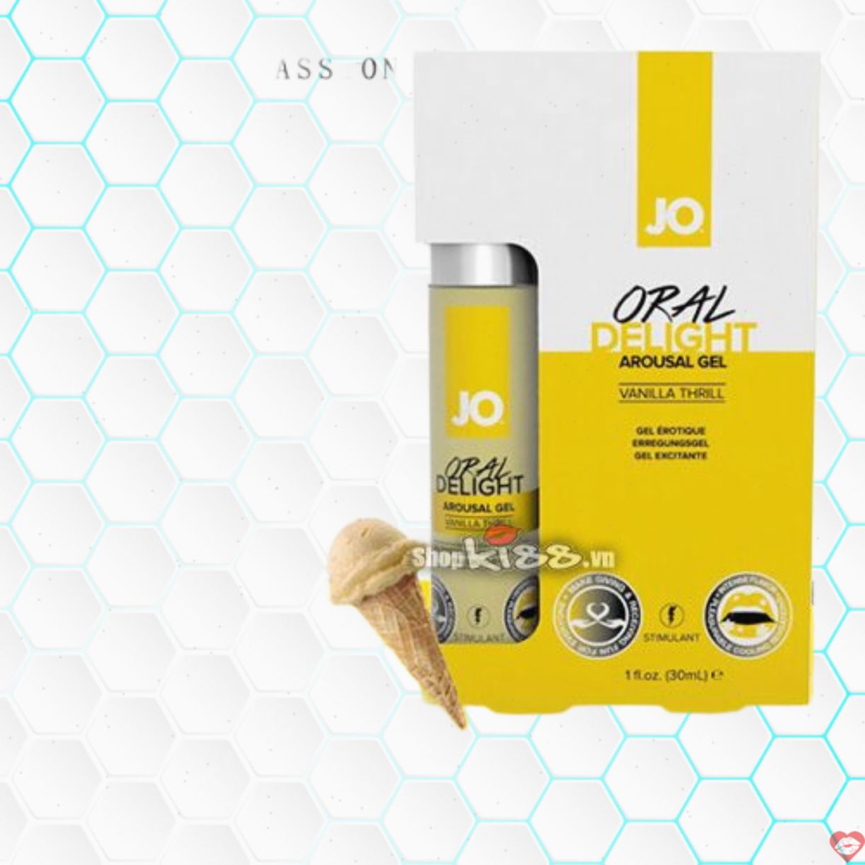 Gel bôi Jo Oral Delight tăng khoái cảm quan hệ bằng miệng an toàn, mượt 