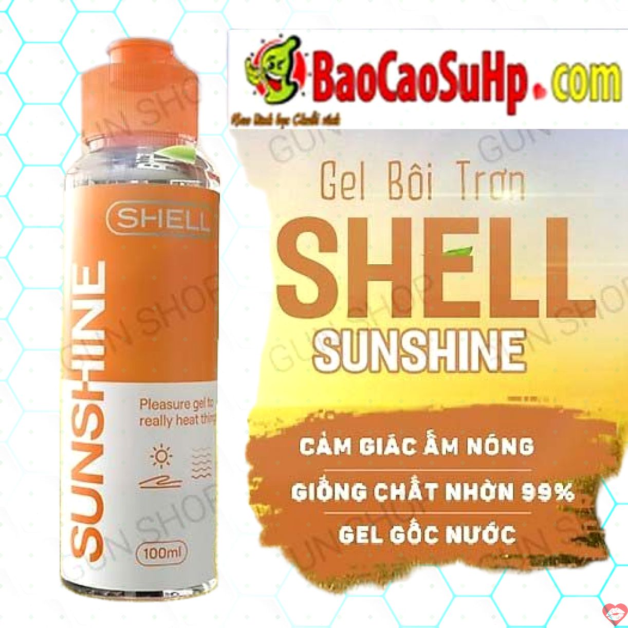 Gel nóng ấm Shell Warming Shunshine 100ml 2022 tươi mát kích thích 