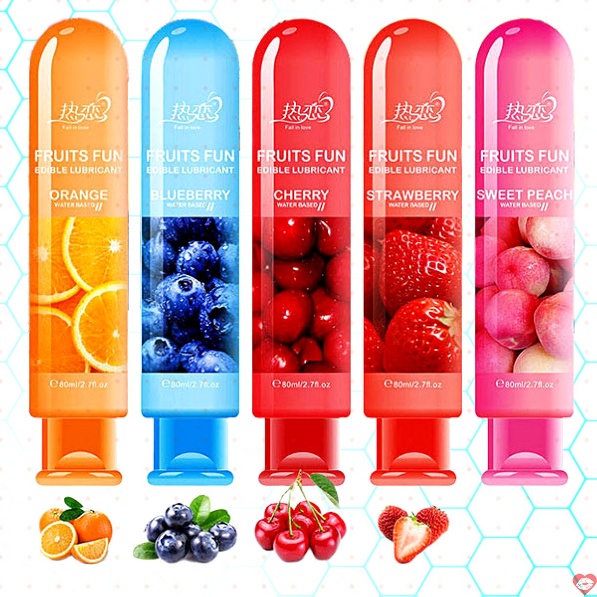 Gel bôi trơn ăn được Fruits Fun 80ml hương trái cây dịu nhẹ kích thích 
