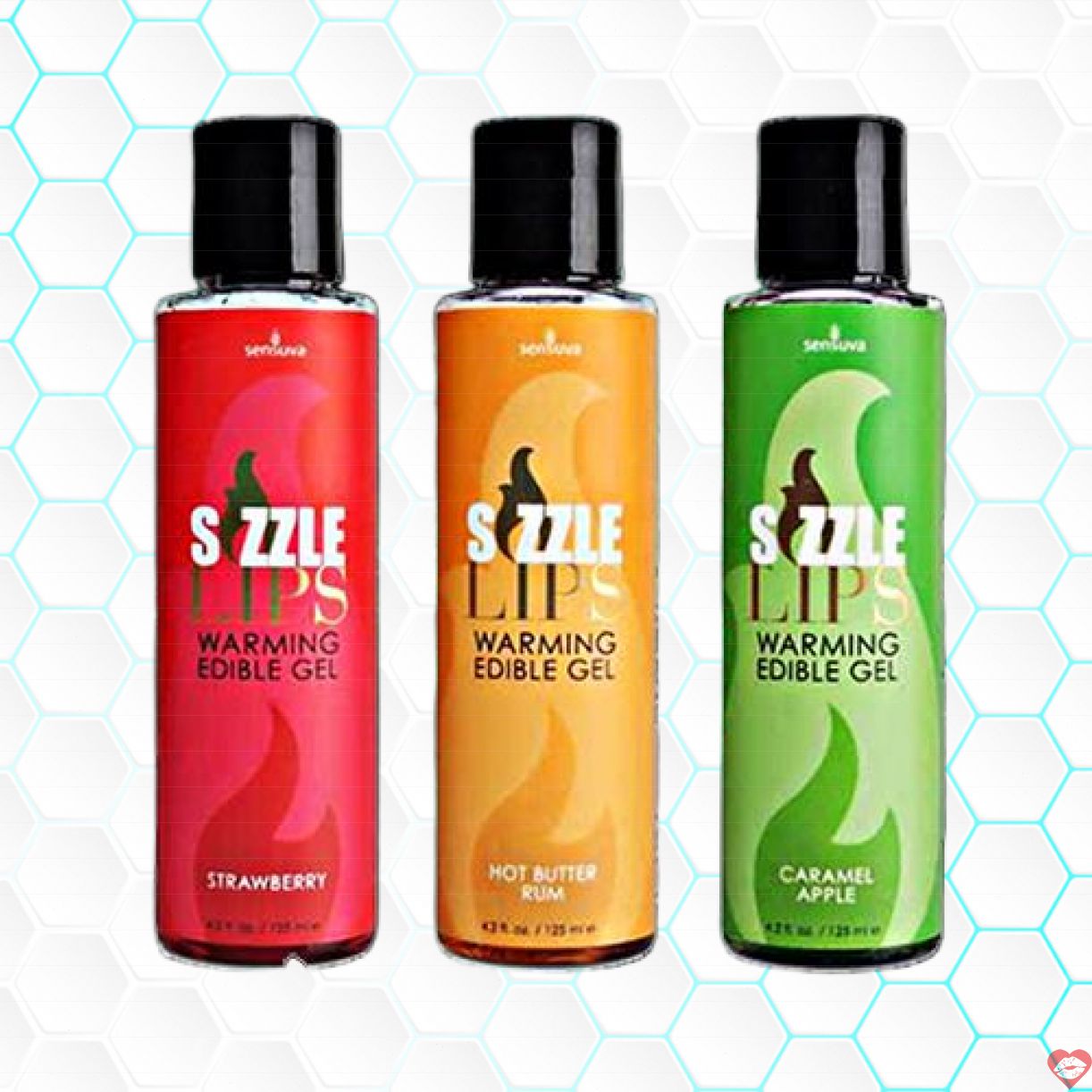 Dầu Massage Làm Nóng Sensuva Sizzle Lips Thơm Ngon Hấp Dẫn 