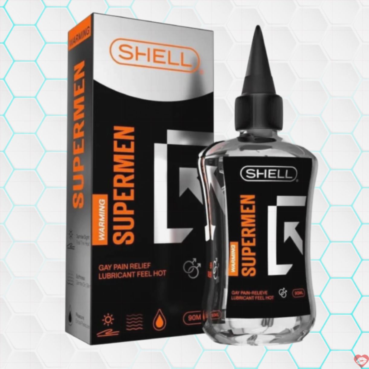 Gel bôi trơn ấm nóng Shell Supermen tăng khoái cảm nhanh chóng 