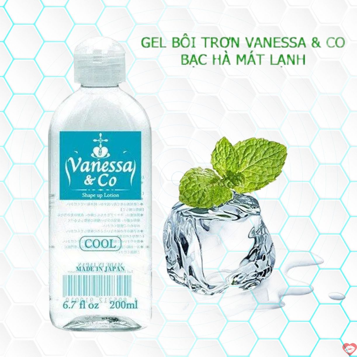 Gel bôi trơn bạc hà Vanessa mát lạnh Nhật, cảm giác sảng khoái 