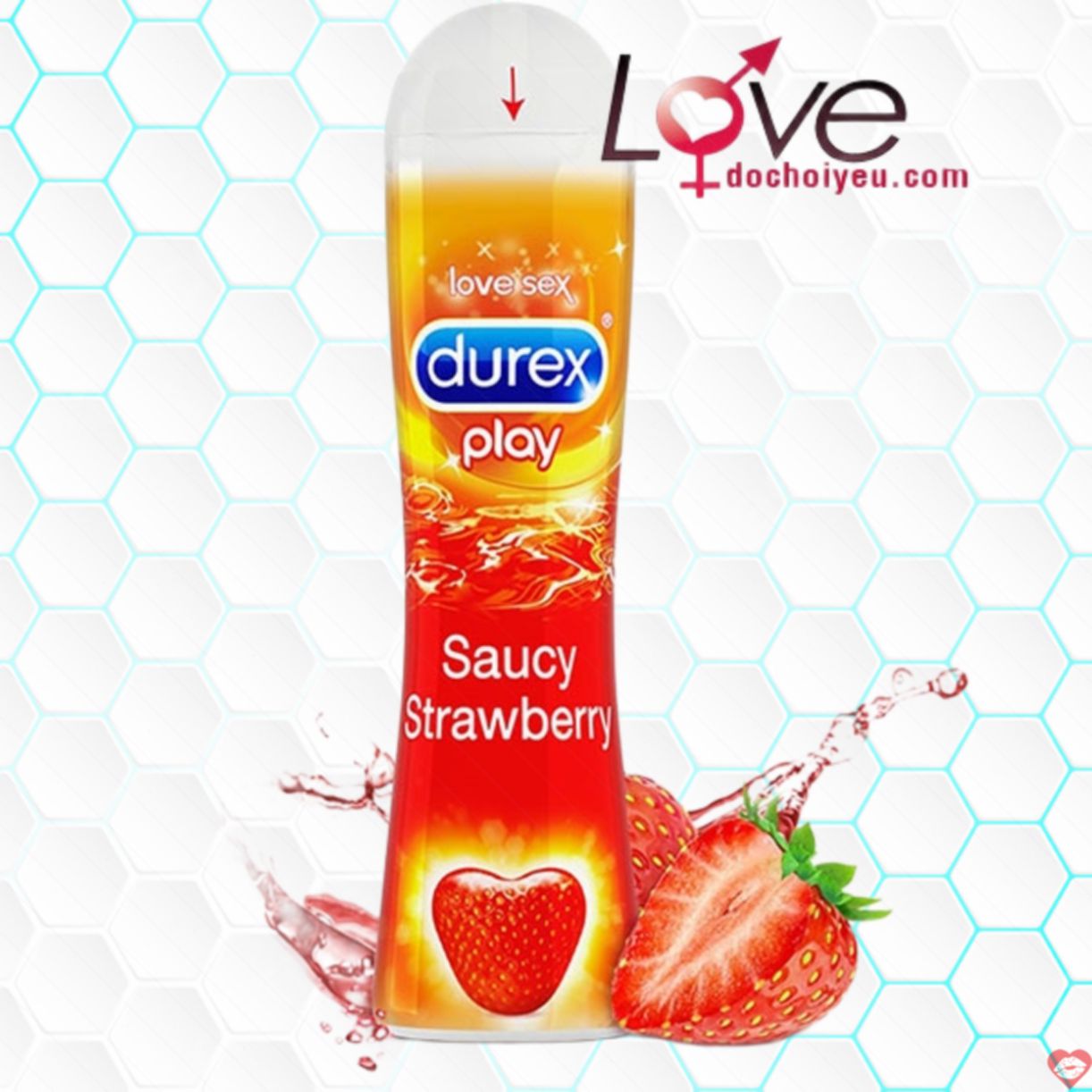 Gel bôi trơn Durex Play hương dâu 100ml mềm mượt an toàn 